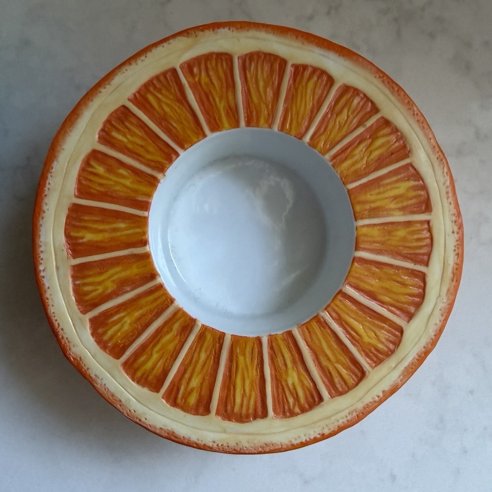 PartyLite Summer Fest Fruits Tealight Set P9519 Candle Holders (3) Orange Lemon - Picture 5 of 6